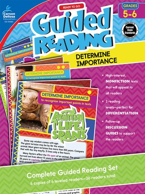 cover image of Ready to Go Guided Reading: Determine Importance, Grades 5-6